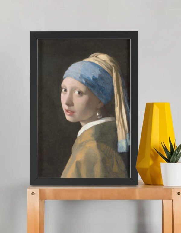 Girl with a Pearl Earring – Johannes Vermeer (Framed Art Print) A3 Girl with a Pearl Earring – Johannes Vermeer (Framed Art Print)