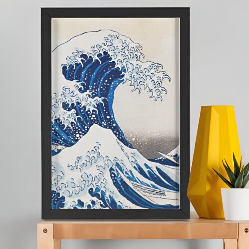 The Great Wave off Kanagawa – Katsushika Hokusai (Framed Art Print)
