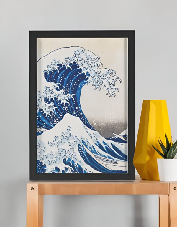 The Great Wave off Kanagawa – Katsushika Hokusai (Framed Art Print)