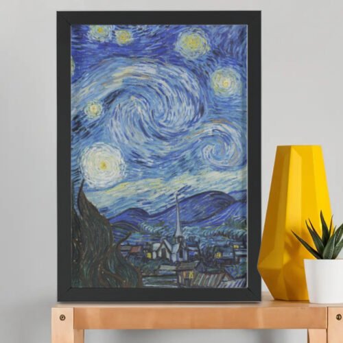 Starry Night – Vincent van Gogh (Framed Art Print)