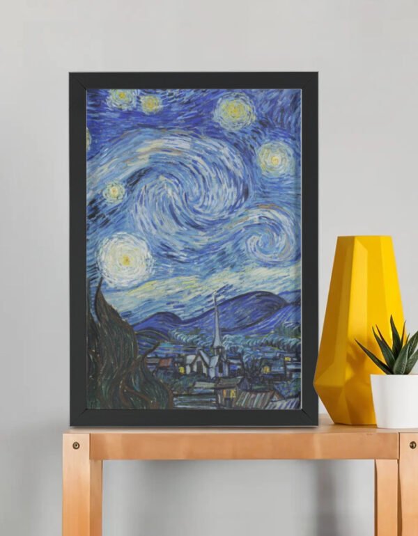 Starry Night – Vincent van Gogh (Framed Art Print)